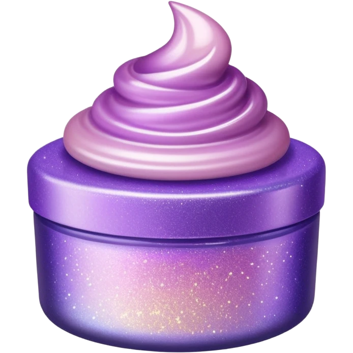 lilac gradient glitter gucci cream emoji