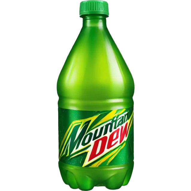 a bottle of mountain dew emoji