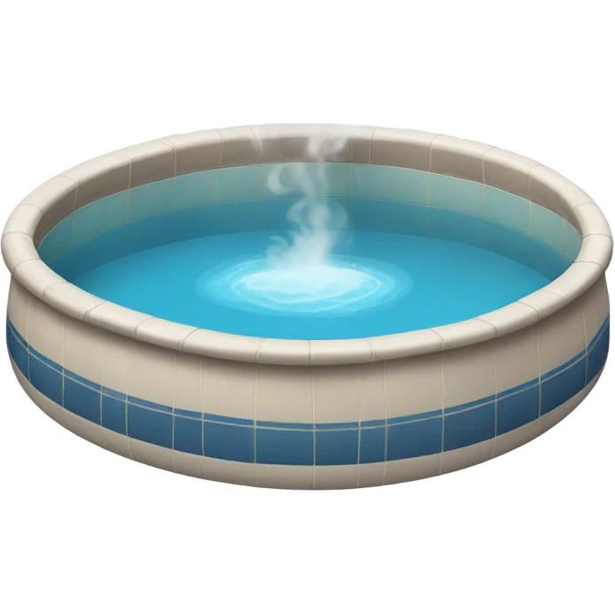 Steaming pool emoji