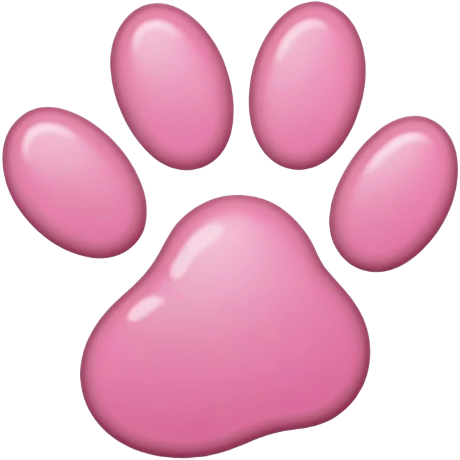 pink pawprint emoji