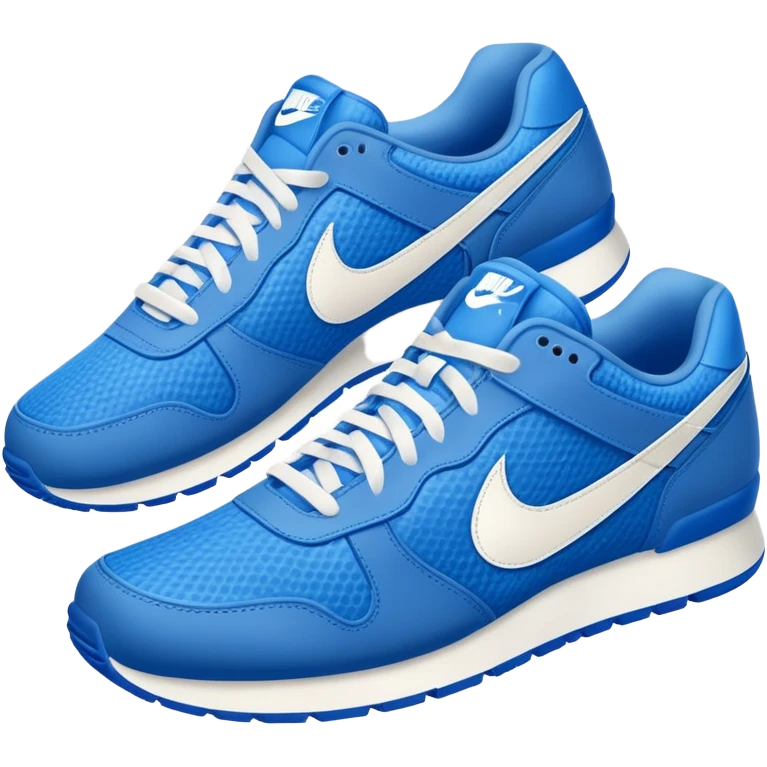 blue Nike sneakers, athletic shoes, sporty footwear emoji