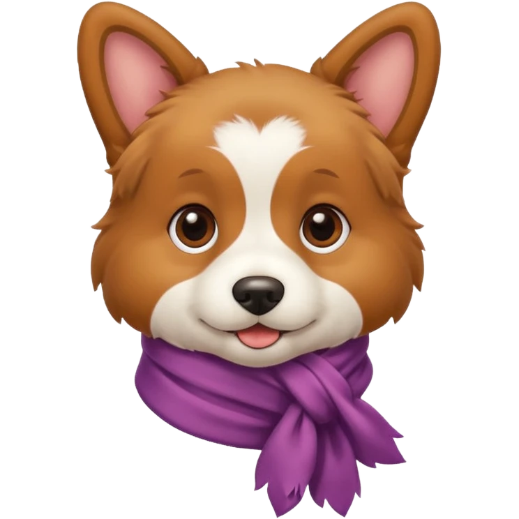 Dog with Toyscarf emoji