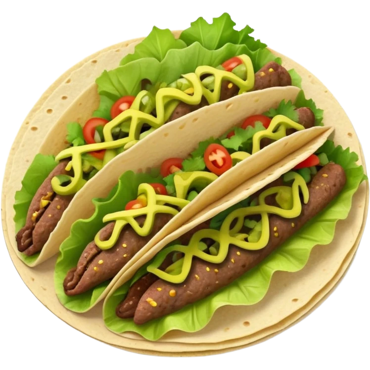 Taco with whole pickles  emoji
