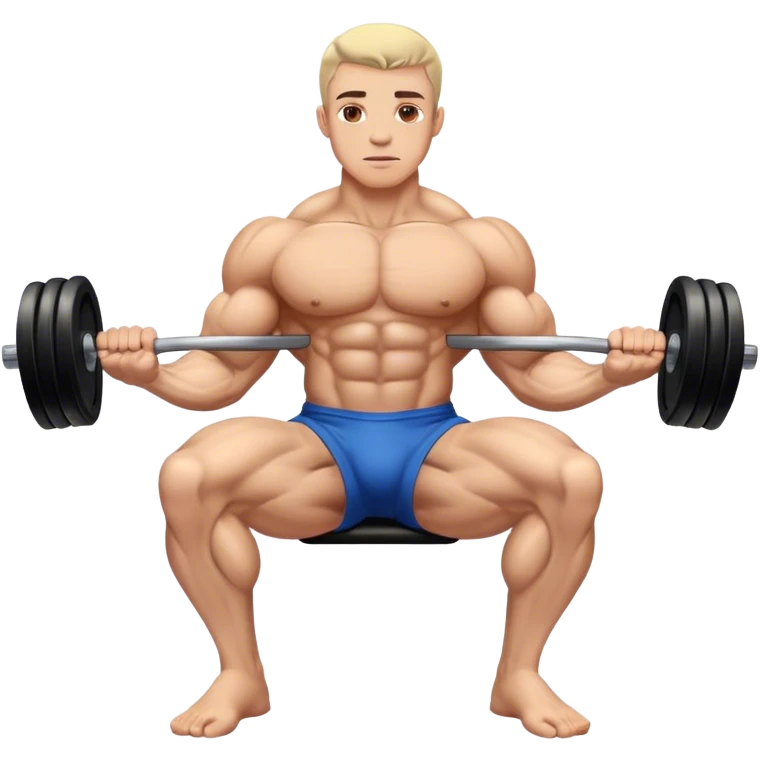 bodybuilder forearm on legs curl emoji