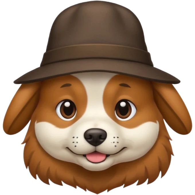 dog wearing hat  emoji