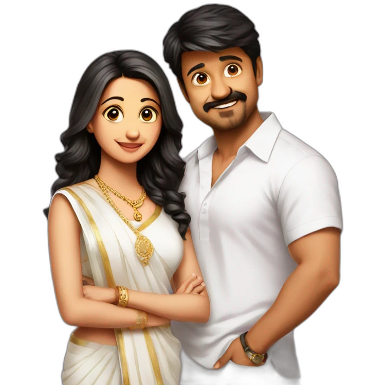 Trisha in vijay emoji