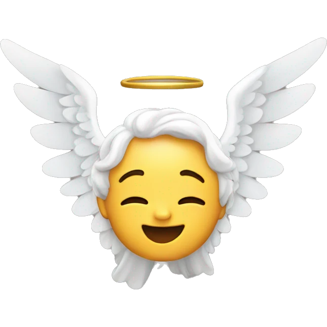 Angel with wing emoji