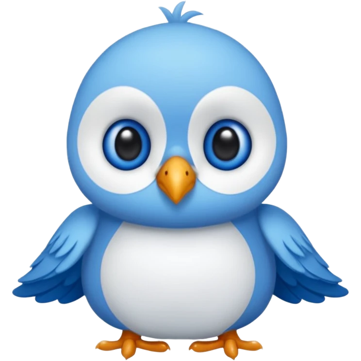 Une peluche mignonne déoiseau emoji