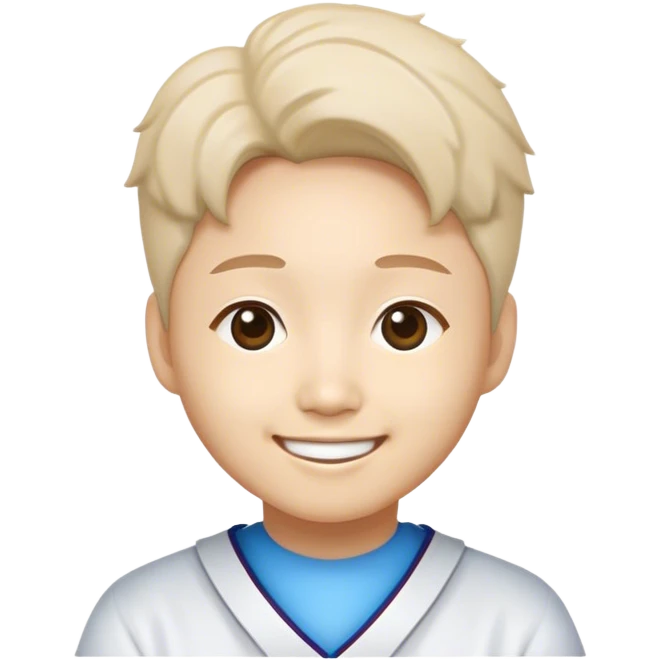 The smiling face of the mascot of Korea University KAIST emoji