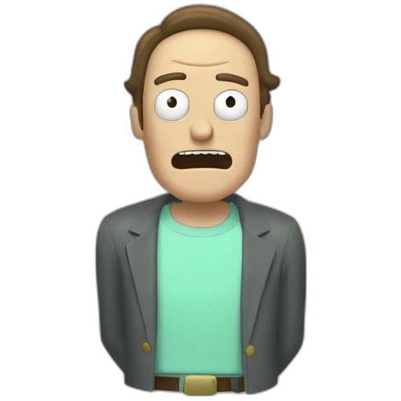 Rick et morty font un doigt d’honneur emoji