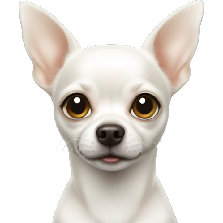 white chihuahua  emoji