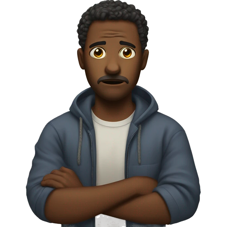 Traumatized man emoji