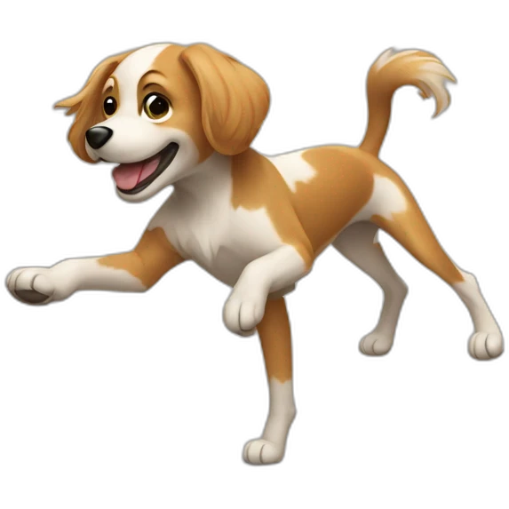 Dancing dog emoji