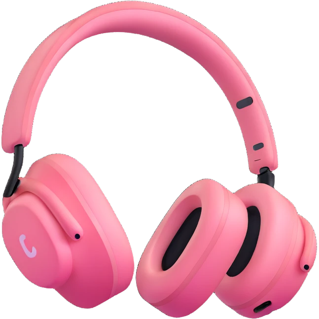 pink airpods max headphones emoji