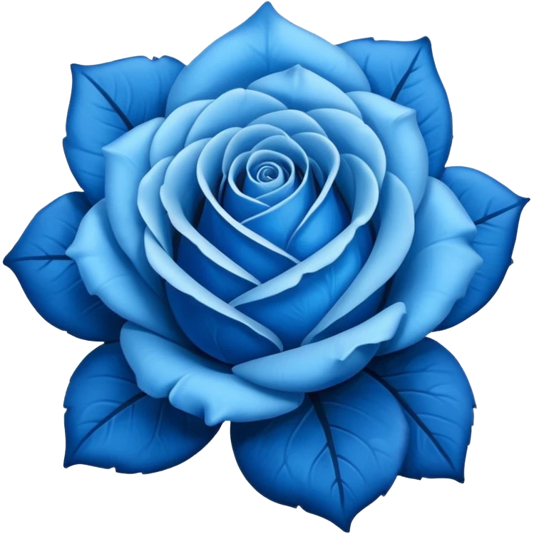 Rosa azul emoji