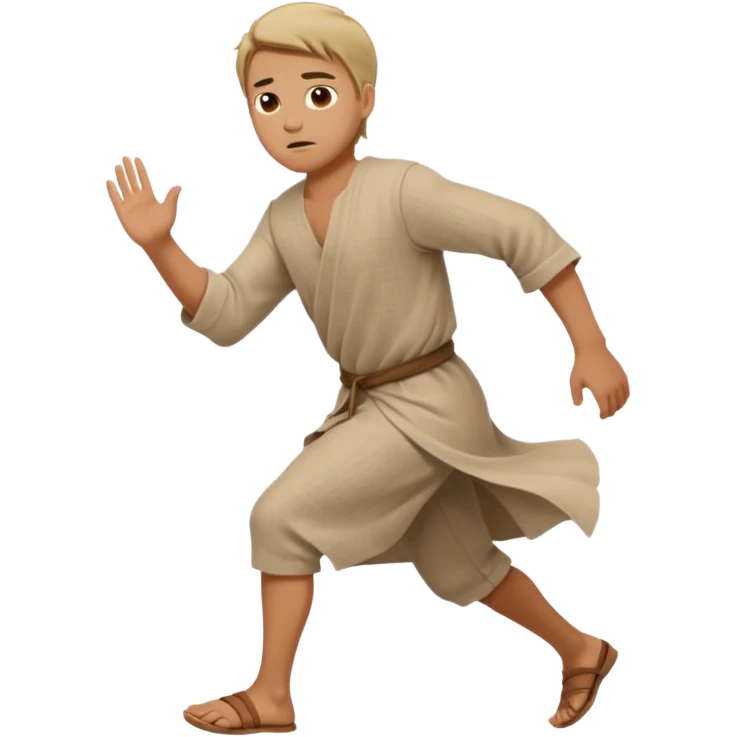 image of prophet Jonah in the bible fleeing emoji