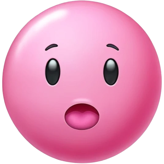 pink bubblegum  emoji