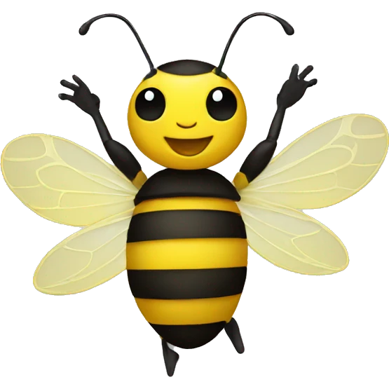dancing bee emoji
