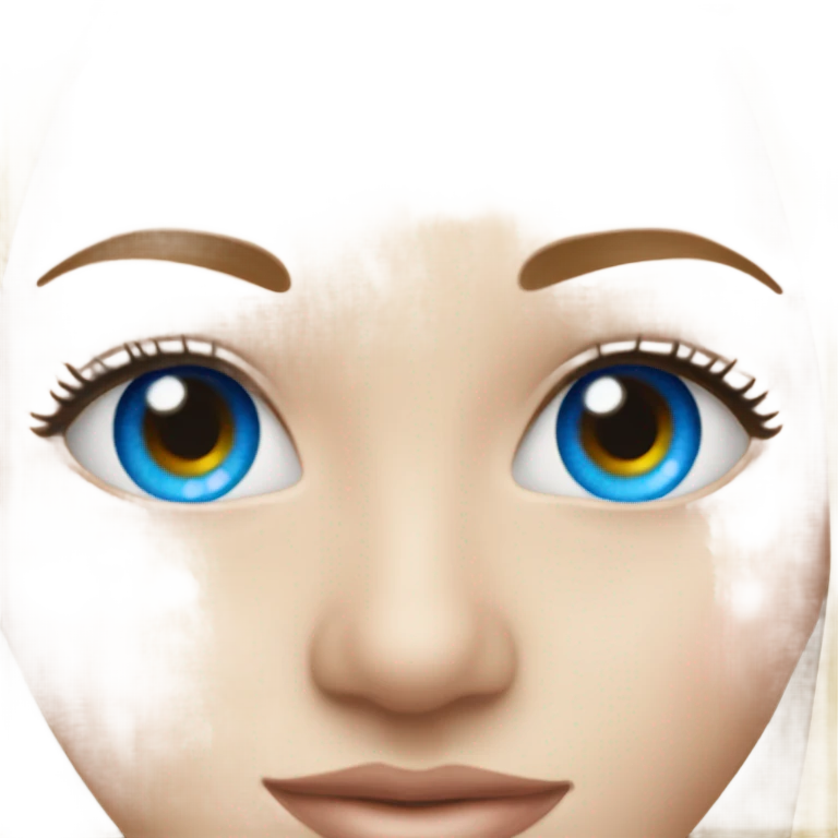 Blue eye contacts emoji