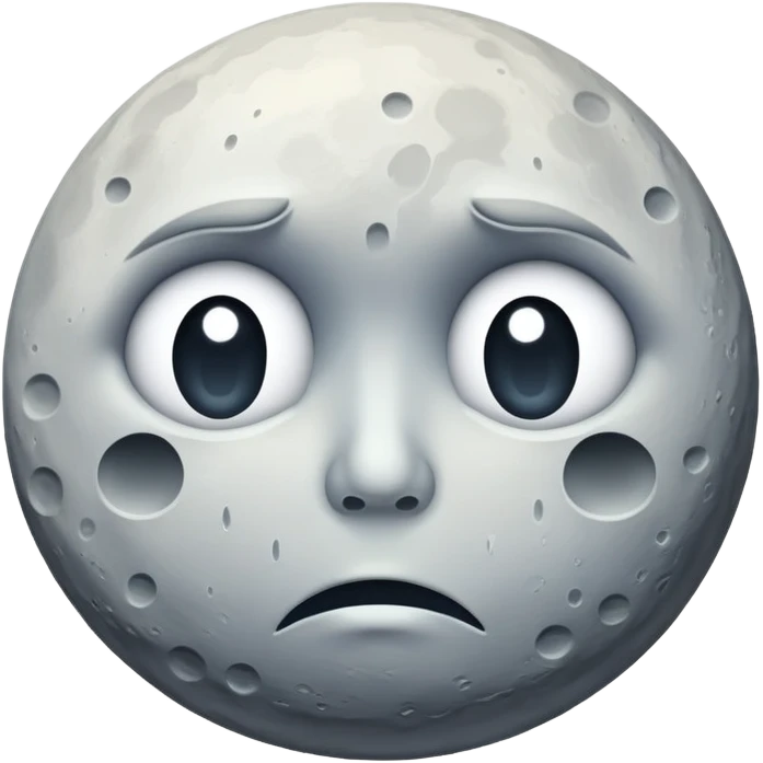 Moon crying  emoji