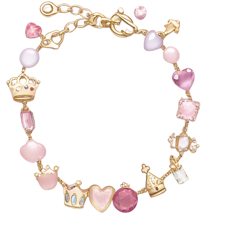 pink princess bracelet  emoji