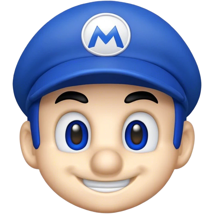 mariosonic face with cap emoji