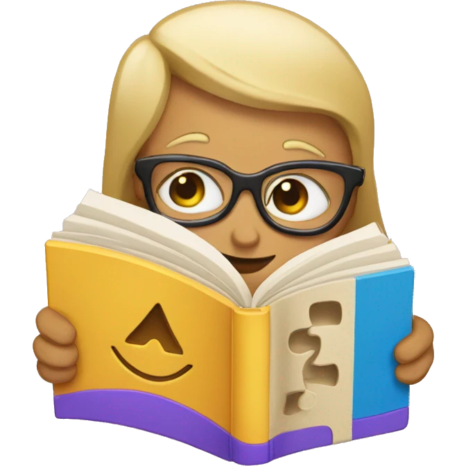 mix open book and puzzle emoji