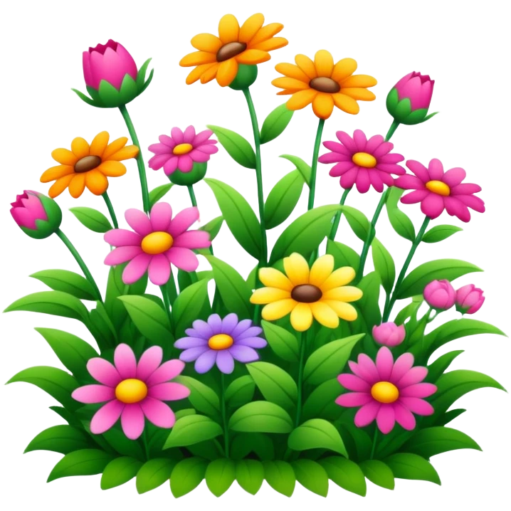 pretty flower garden emoji