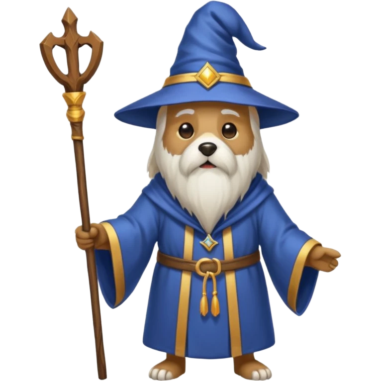 Dog wizard emoji