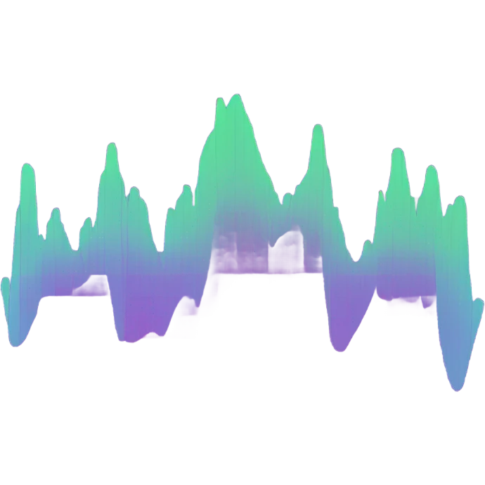 vaporware color themed line chart, direction up and to the right emoji