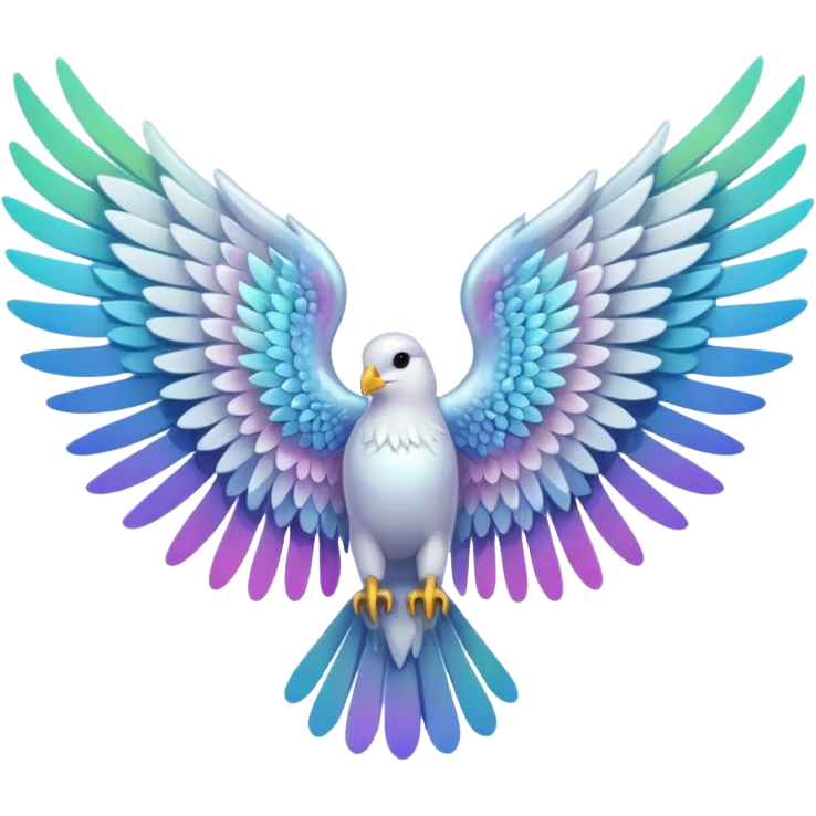 I would like to create unique wings I can use in my poem titles for the Archangels: Lucifer, Michael, Gabriel, Raphael, and Uriel emoji