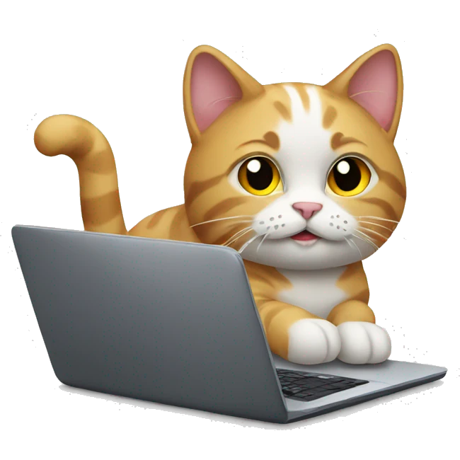 cat with laptop emoji