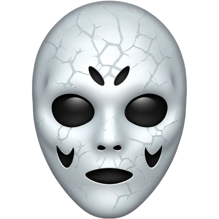 mask Ghost face glitter  emoji