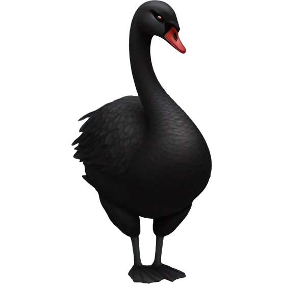 Black swan emoji
