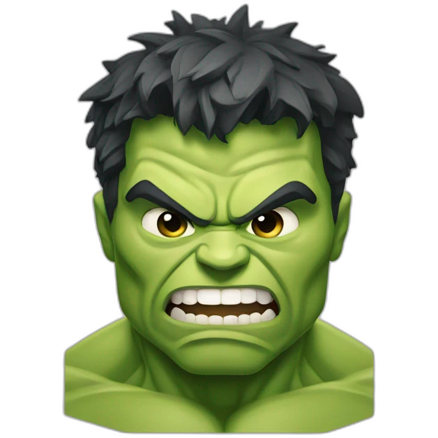 Hulk con micrófono emoji