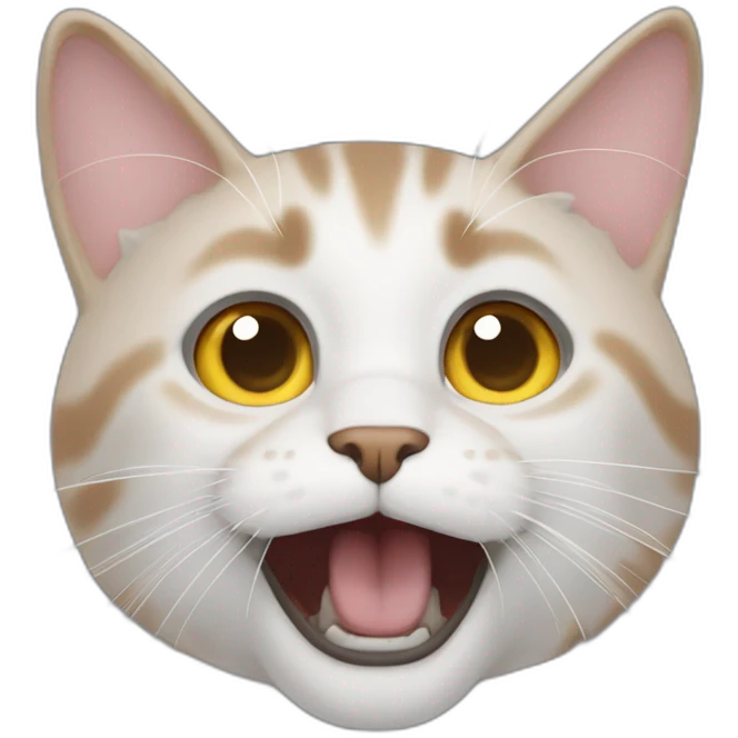 Wide angle cat being flabbergasted emoji