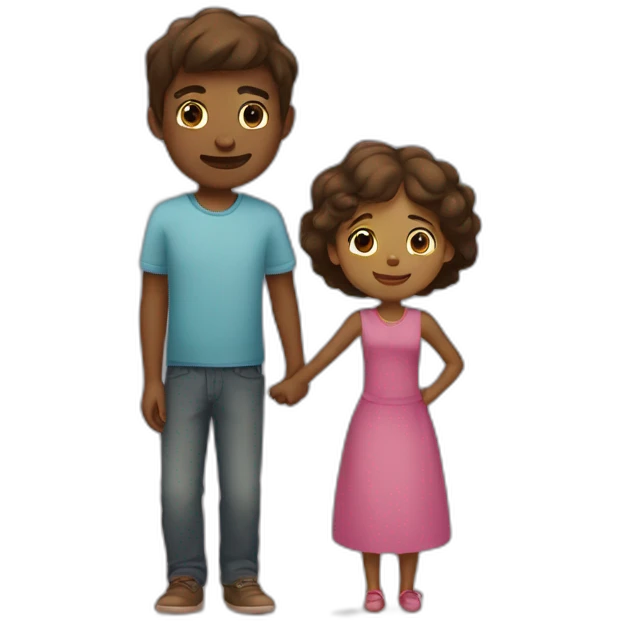 Garcon et fille couchant emoji