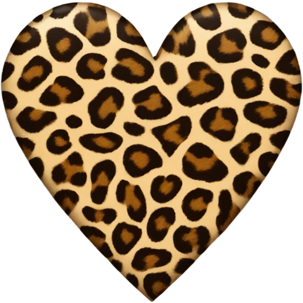 leopard heart emoji