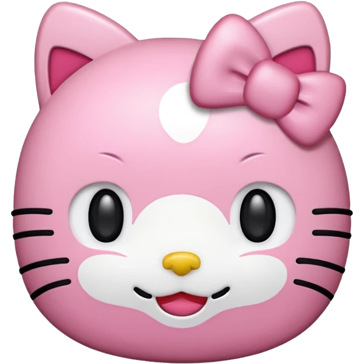 like round IOS emoji hello kitty 표정 emoji