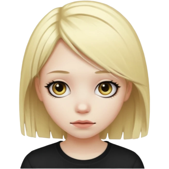 emo girl with blonde hair emoji