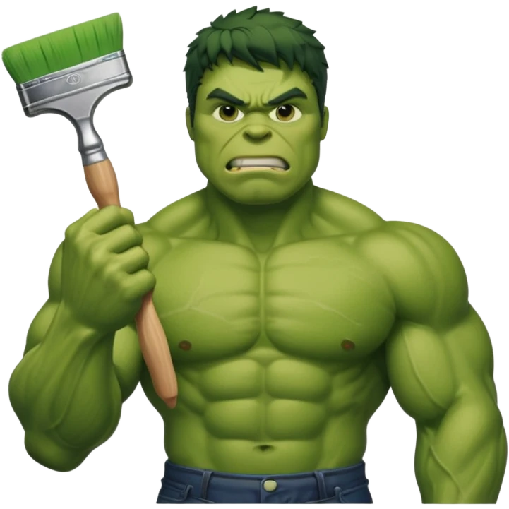hulk pintando emoji