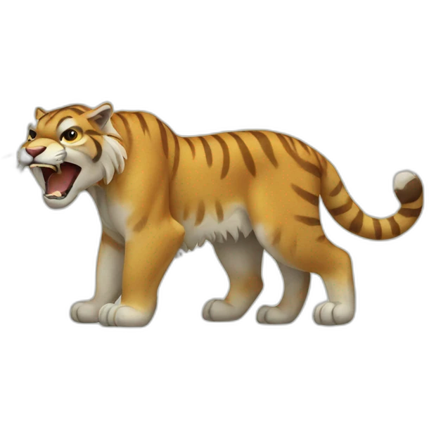 Sabertooth tiger emoji