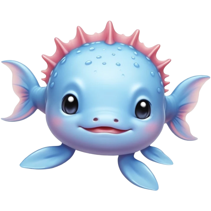 axolotl baby blue  emoji