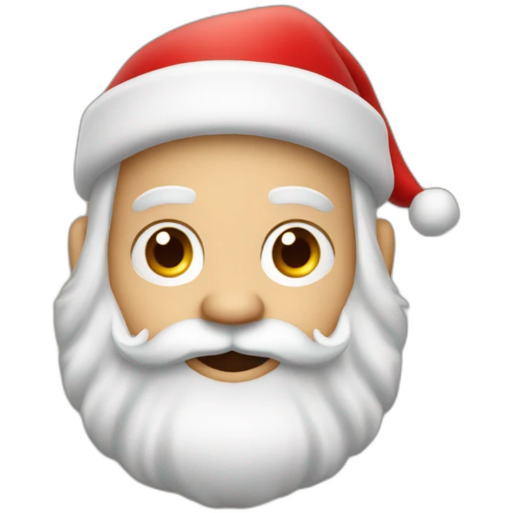 santa klaus with deers emoji
