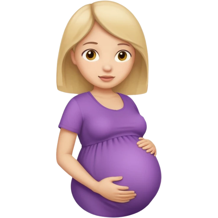 A girl pregnant full body, please. emoji
