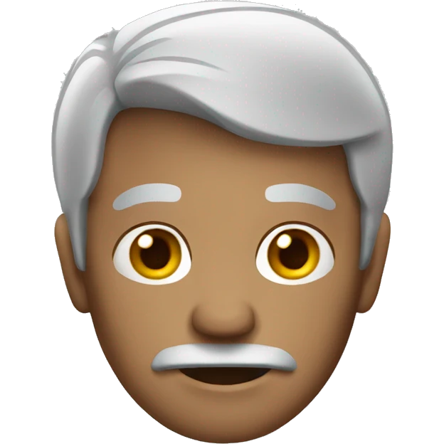 old man with grey hair emoji