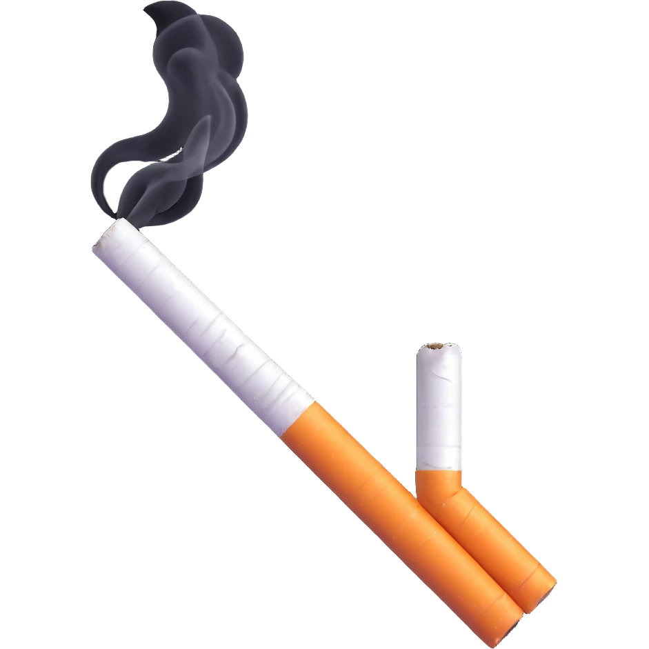 single white cigarette alone emoji