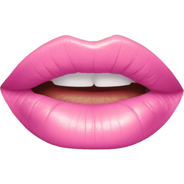 Dior Pink lip gloss emoji