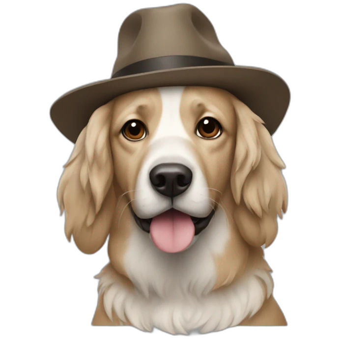 Dog in a hat emoji
