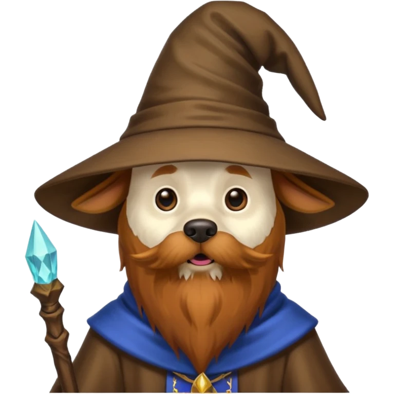 Dog wizard emoji